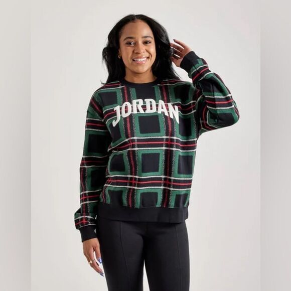 Nike Women’s Jordan Brooklyn Fleece Crewneck Sweatshirt NEW with tags Medium - Picture 1 of 16